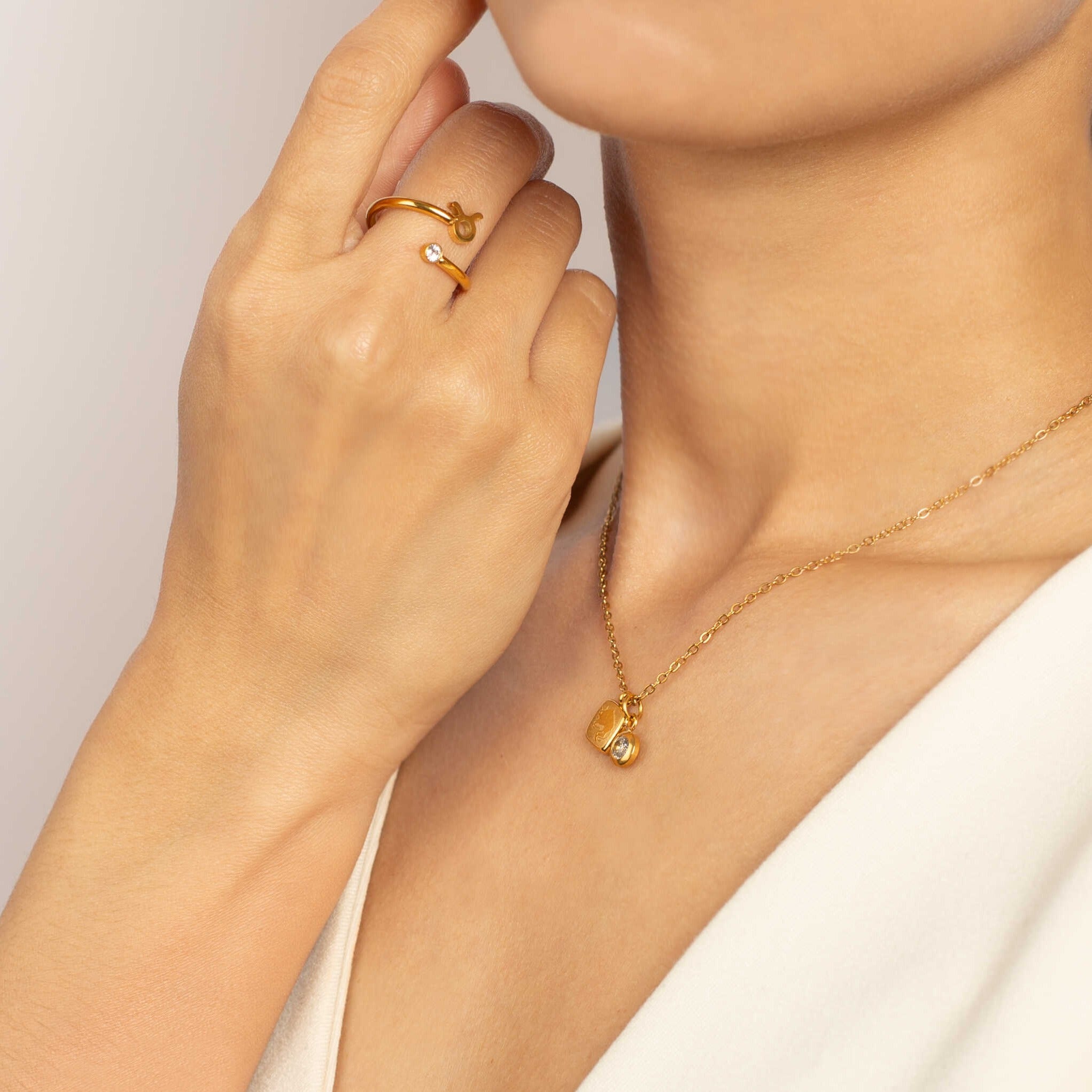 Set anillo collar de mujer