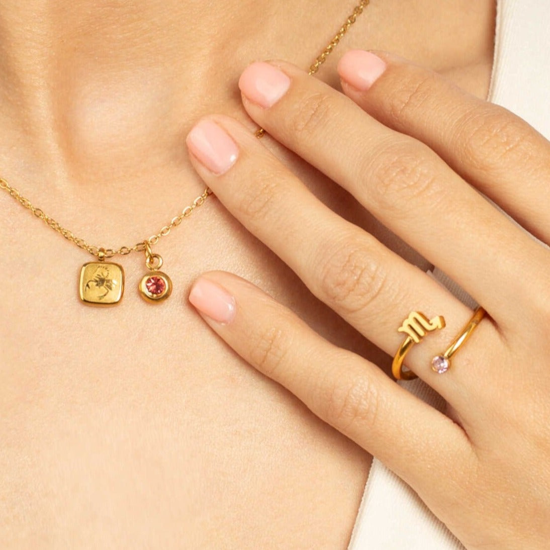 Pack anillo collar mujer