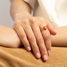 anillos de cornalina