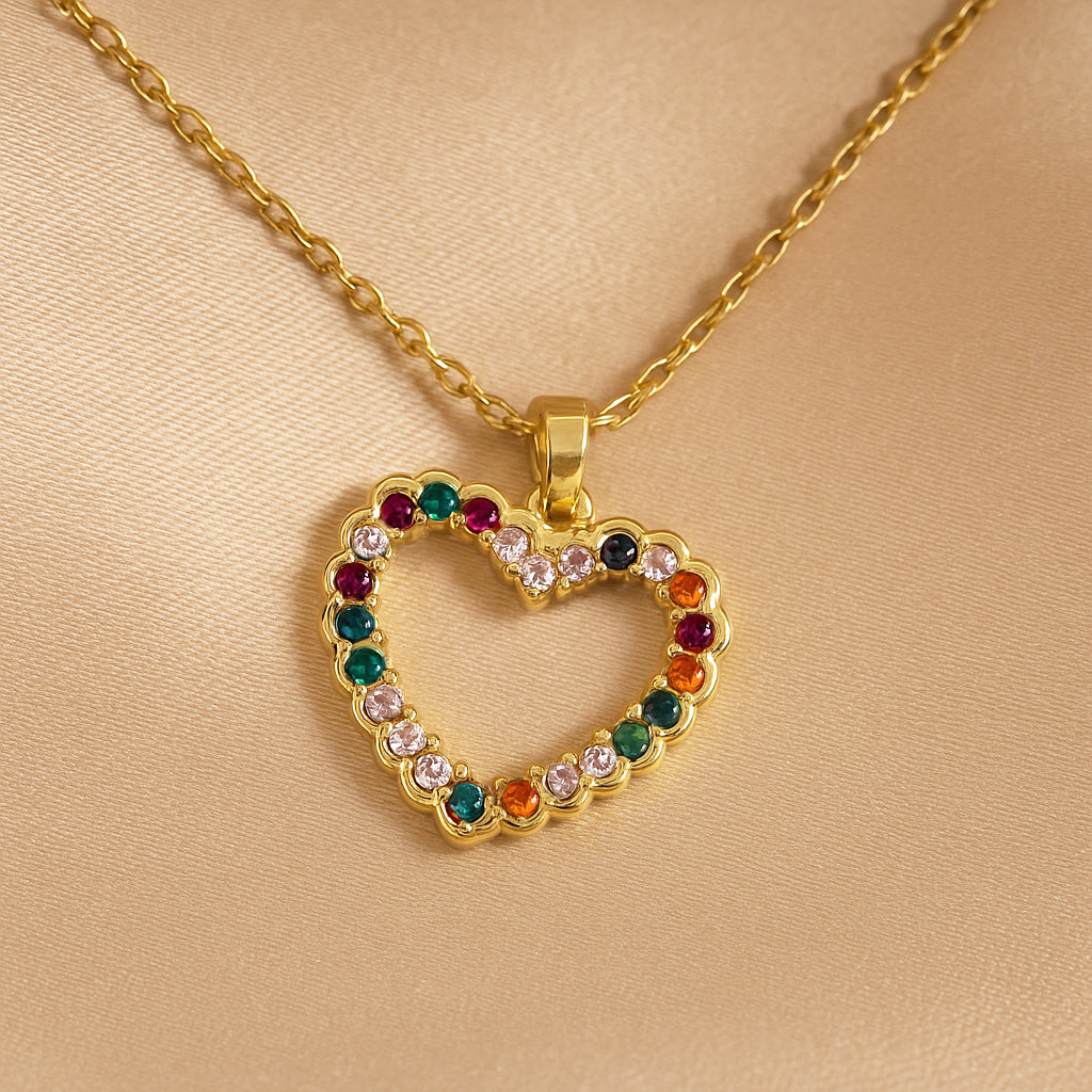 Collar con forma de corazón